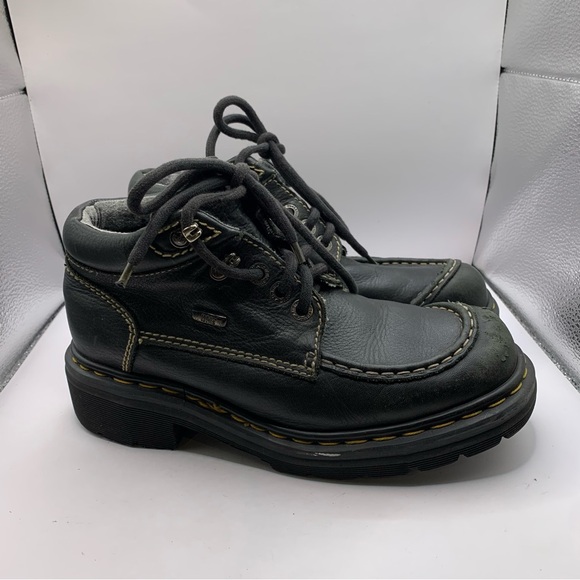 Dr. Martens 90s Black Boots 9275 Made in England Size US 7 Y2K combat ankle - Picture 5 of 8
